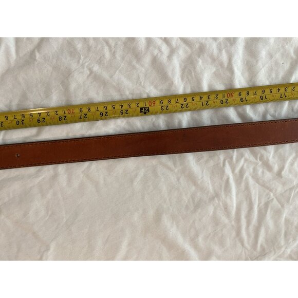 VINTAGE Y2K DEADSTOCK CALVIN KLEIN 100% LEATHER MADE IN USA BELT Large - Picture 4 of 9